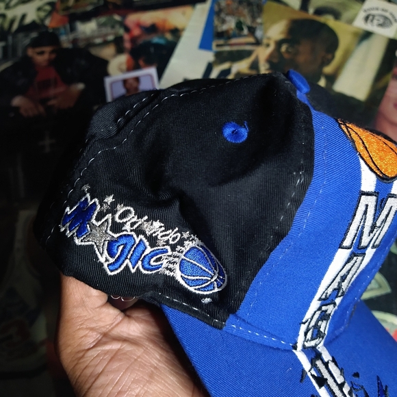 Vintage Orlando Magic 3D Hoop Snapback Cap Hat Logo 7 - Picture 4 of 7